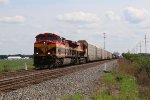 With mixed freight on the headend, KCS 4600 heads north toward the Toledo area with Q132